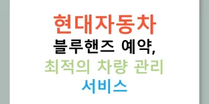 현대자동차 블루핸즈 예약, 최적의 차량 관리 서비스