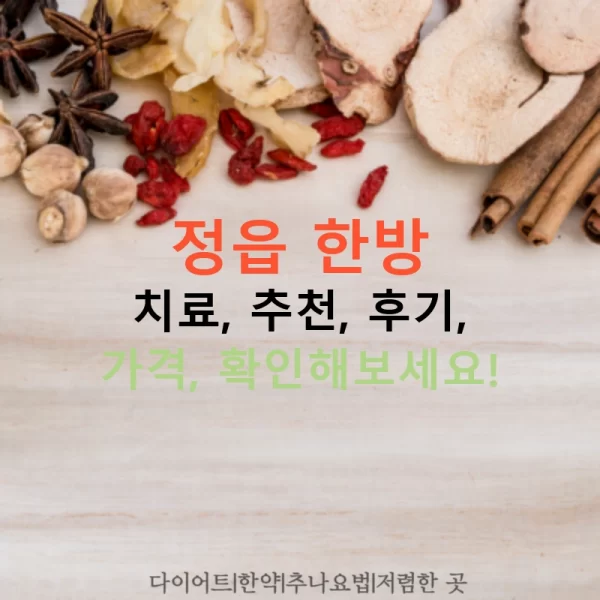 정읍 한방 치료, 추천, 후기, 가격, 확인해보세요!