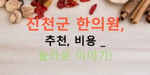 진천군 한의원, 추천, 비용 - 놀라운 이야기!