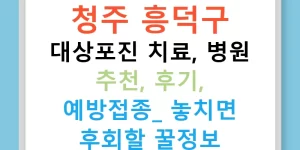 청주 흥덕구 대상포진 치료, 병원 추천, 후기, 예방접종! 놓치면 후회할 꿀정보