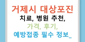 거제시 대상포진 치료, 병원 추천, 가격, 후기, 예방접종 필수 정보!